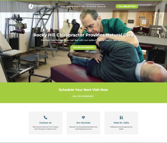 Screenshot of Italia Chiropractic Health Center